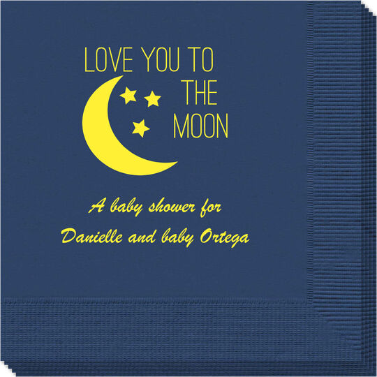 Love You To The Moon Napkins